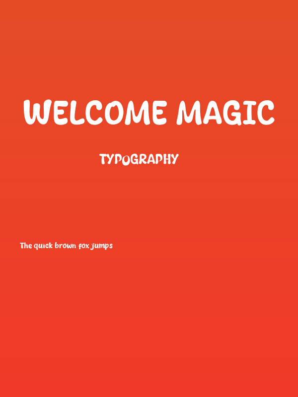 Welcome Magic Poster
