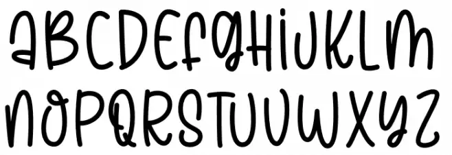 Welcome March Font Litere mari