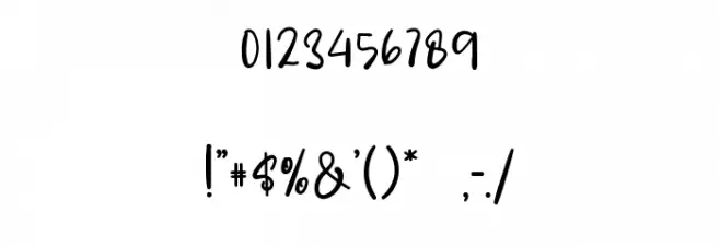 Welcome Mothers Font OTHER CHARS