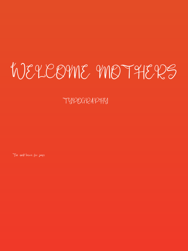 Welcome Mothers Poster