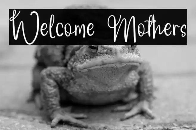 Welcome Mothers Font examples