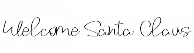 Welcome Santa Claus  免费字体下载