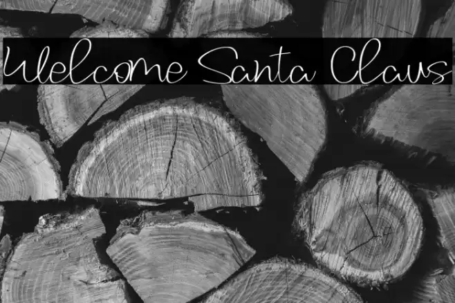 Welcome Santa Claus Fonte examples