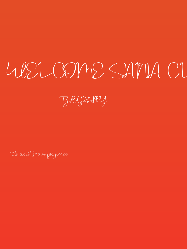 Welcome Santa Claus Poster