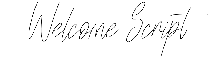 Welcome Script  Скачать бесплатные шрифты