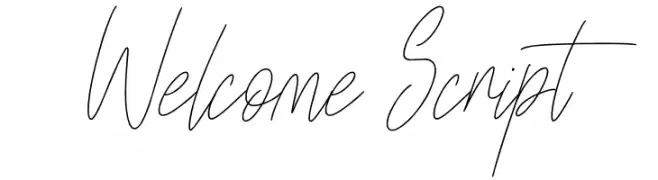 Welcome Script Font