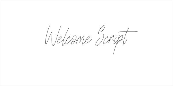 Welcome Script Logo