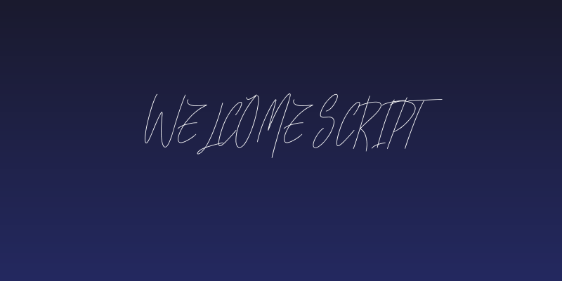 Welcome Script Social Header
