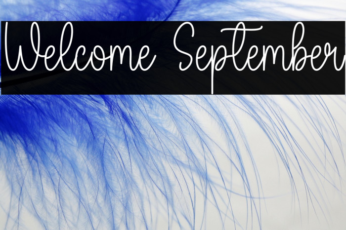 Welcome September Example 1