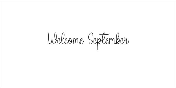 Welcome September Logo