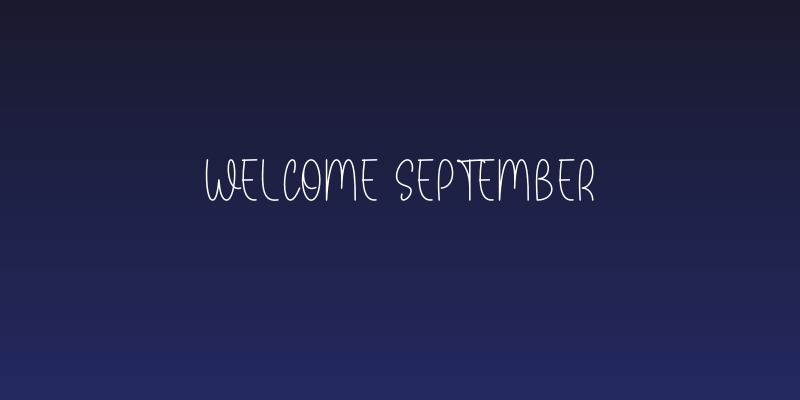 Welcome September Social Header