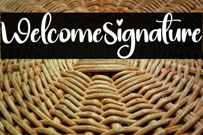 Welcome Signature Example 1