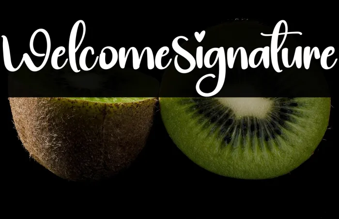 Welcome Signature Example 2