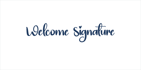 Welcome Signature Logo