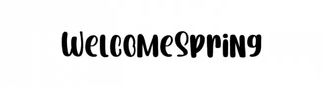 Welcome Spring  font caratteri gratis