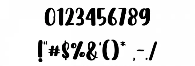 Welcome Spring Font OTHER CHARS