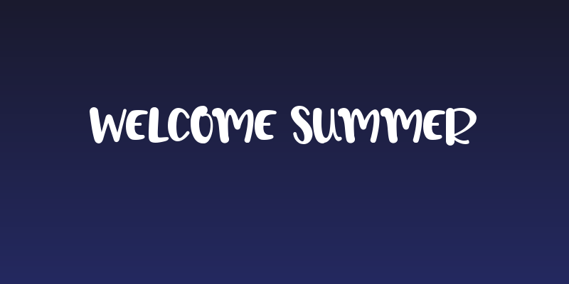 Welcome Summer Social Header