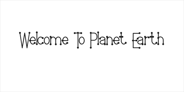 Welcome To Planet Earth Logo