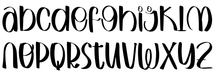 Welcome To Winter Font LOWERCASE
