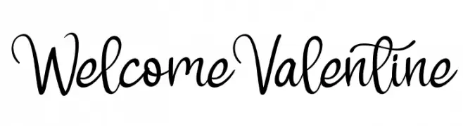 Welcome Valentine  Fuentes Gratis Descargar