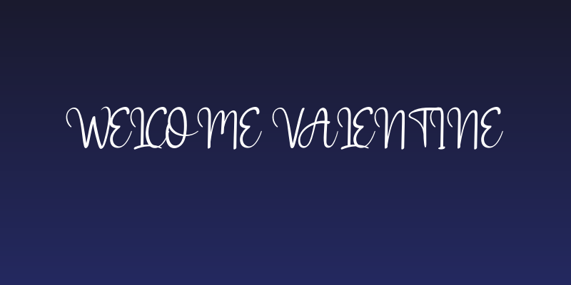 Welcome Valentine Social Header