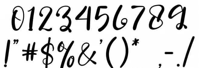 Welcome Vintables Font OTHER CHARS