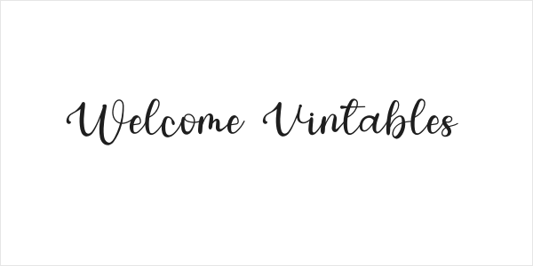 Welcome Vintables Logo