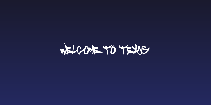 Welcome to Texas Social Header