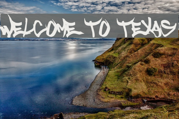 Welcome to Texas Font examples