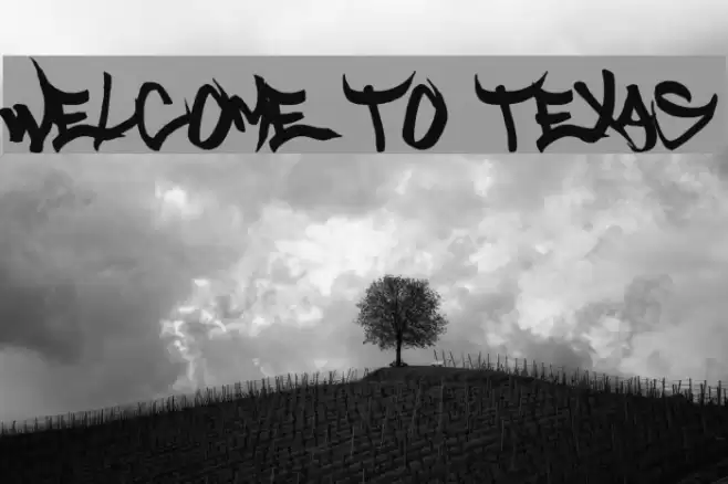 Welcome to Texas Font examples