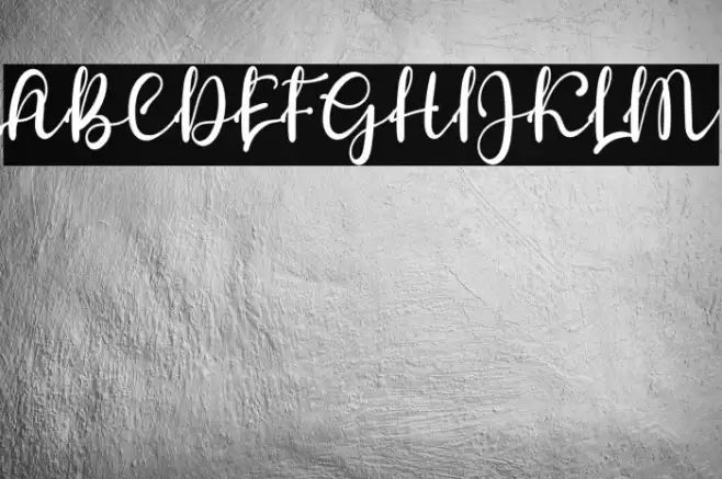 Welcome Font examples