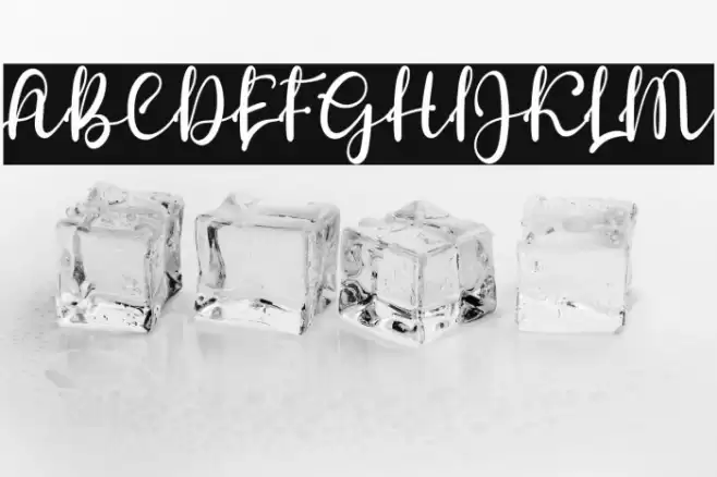 Welcome Font examples