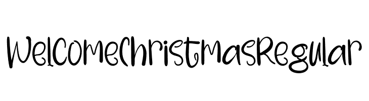 WelcomeChristmasRegular  Fuentes Gratis Descargar