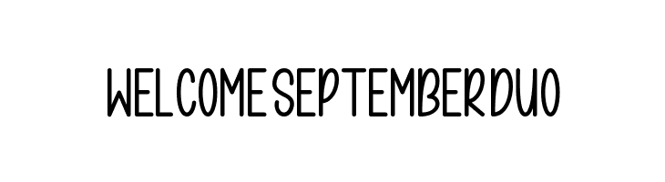 WelcomeSeptemberDuo  font caratteri gratis