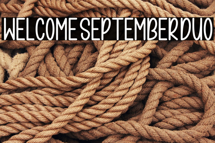 WelcomeSeptemberDuo Example 1
