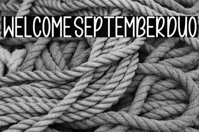 WelcomeSeptemberDuo خط examples