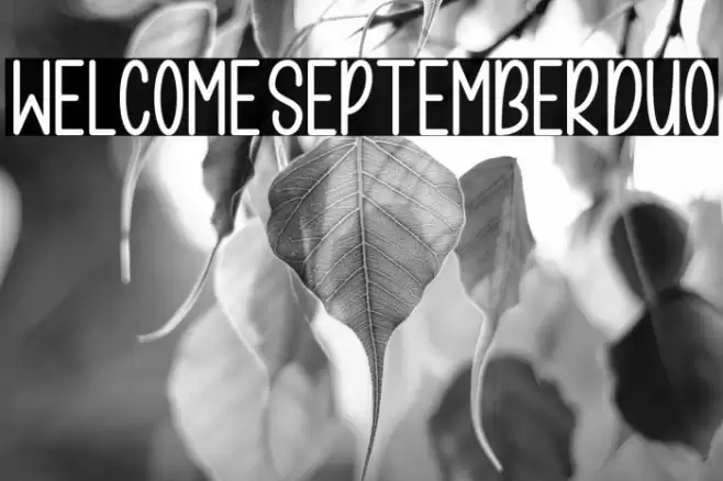 WelcomeSeptemberDuo خط examples