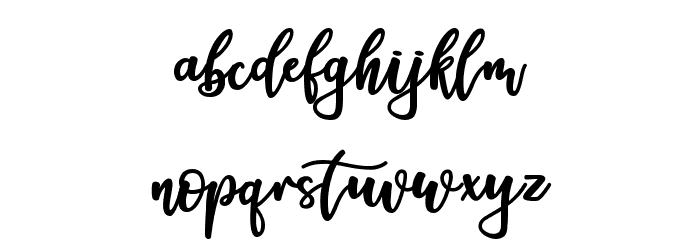Welcome Font LOWERCASE