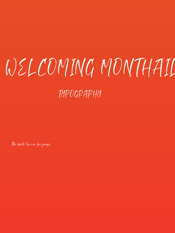Welcoming Monthaile Poster