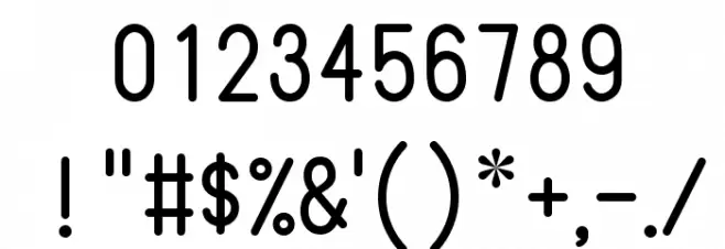 WeldSymbols Font OTHER CHARS