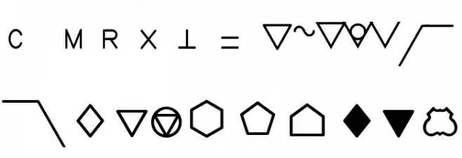 WeldSymbols Caratteri MINUSCOLO