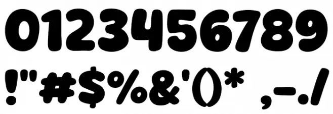 Welfresh フォント その他の文字