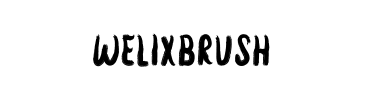 Welix Brush  नि: शुल्क फ़ॉन्ट्स डाउनलोड