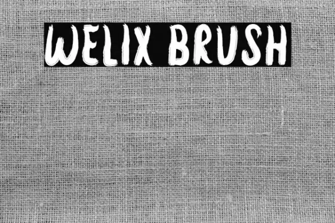 Welix Brush Font examples