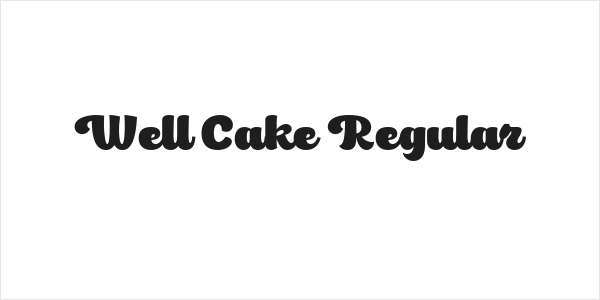 Well Cake Regular Logo