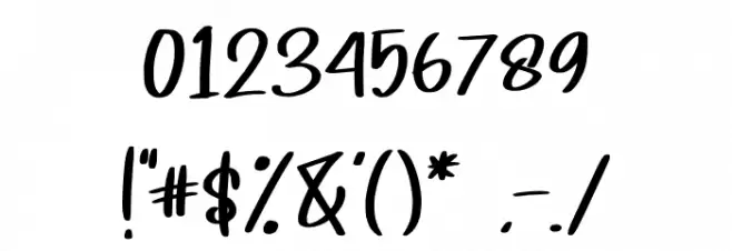 Wellcake Font OTHER CHARS