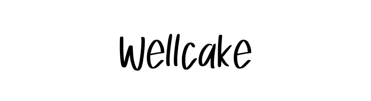 Wellcake  नि: शुल्क फ़ॉन्ट्स डाउनलोड