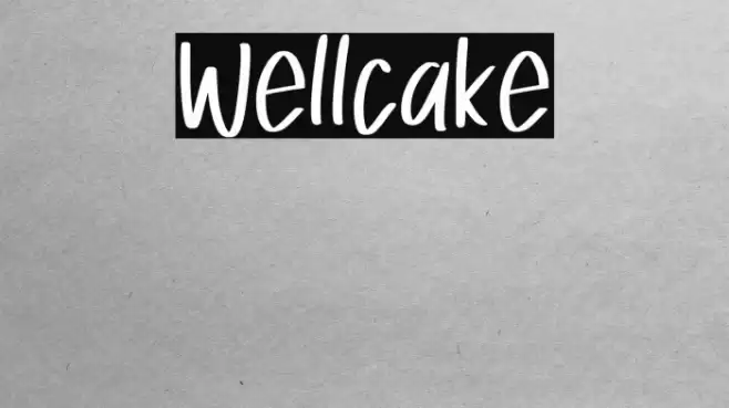 Wellcake Font examples