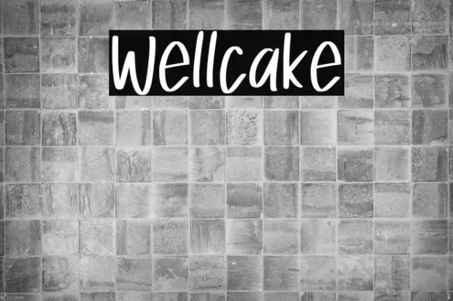 Wellcake Font examples
