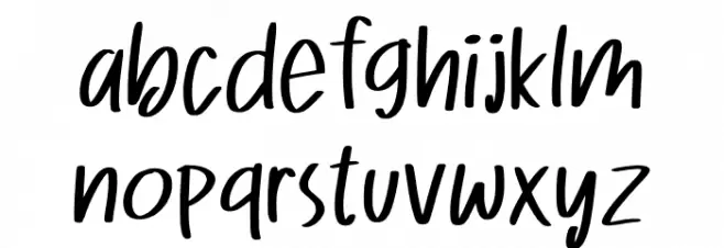 Wellcake 字体 小写